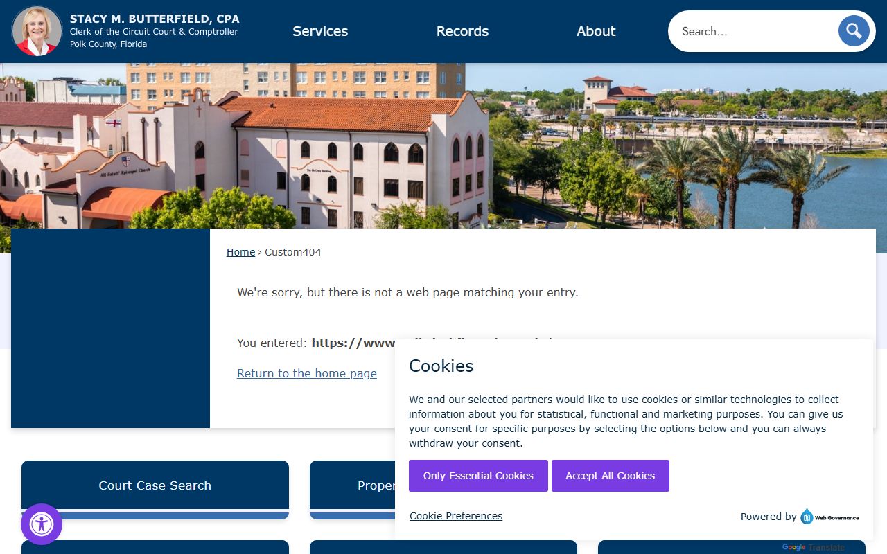 Court records search for Lakeland family court records