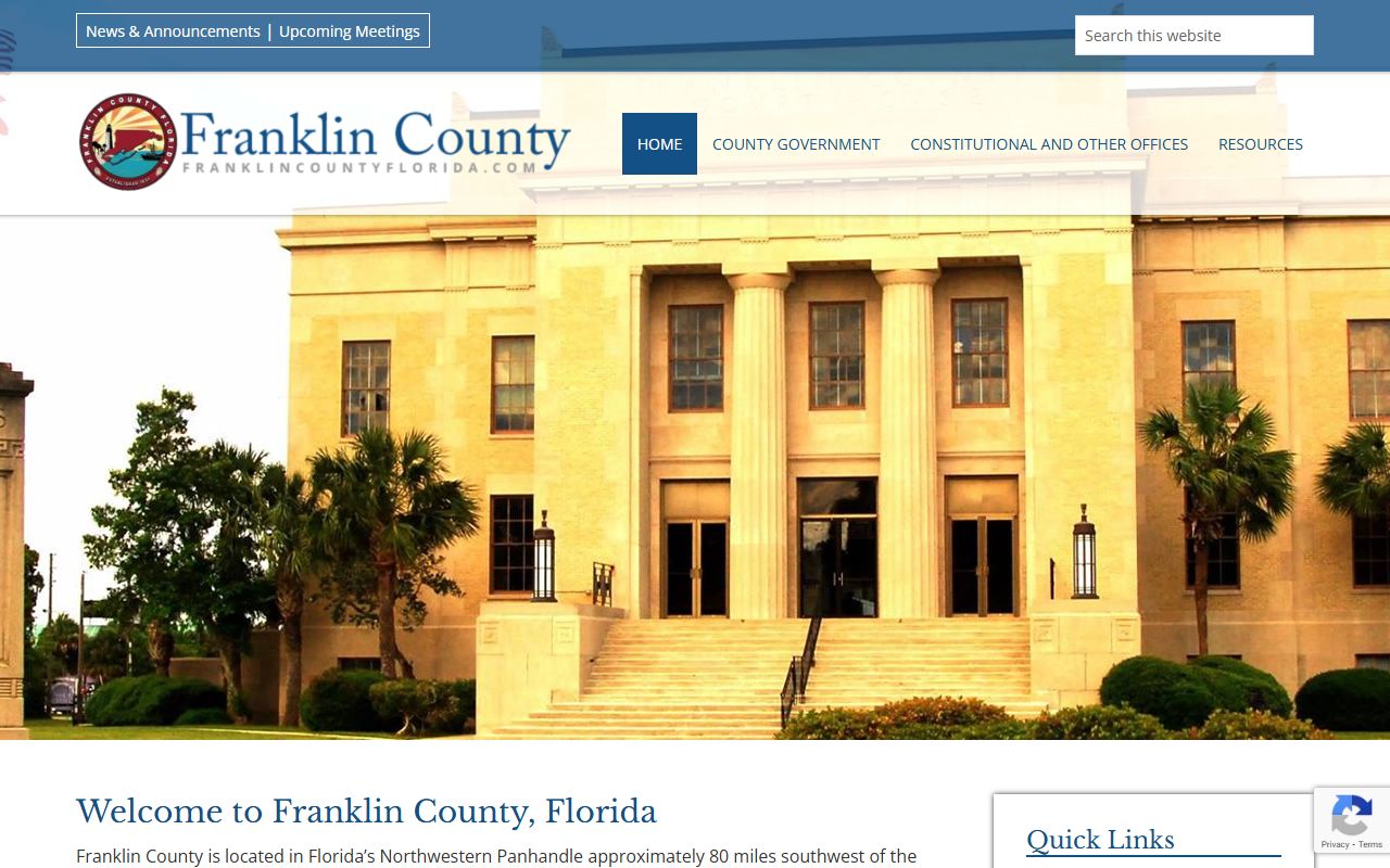 Franklin County Clerk of Courts website for family court records access