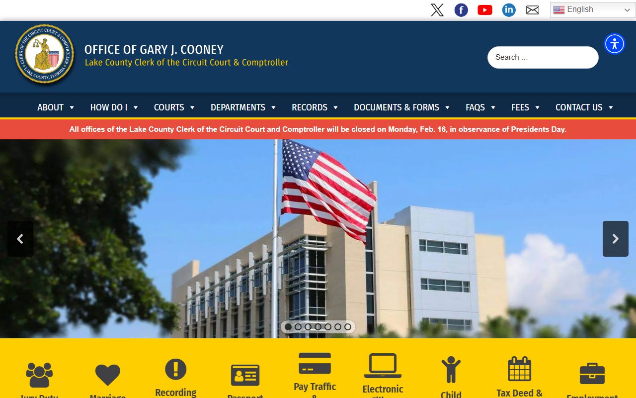 Lake County Clerk court records search for family court documents