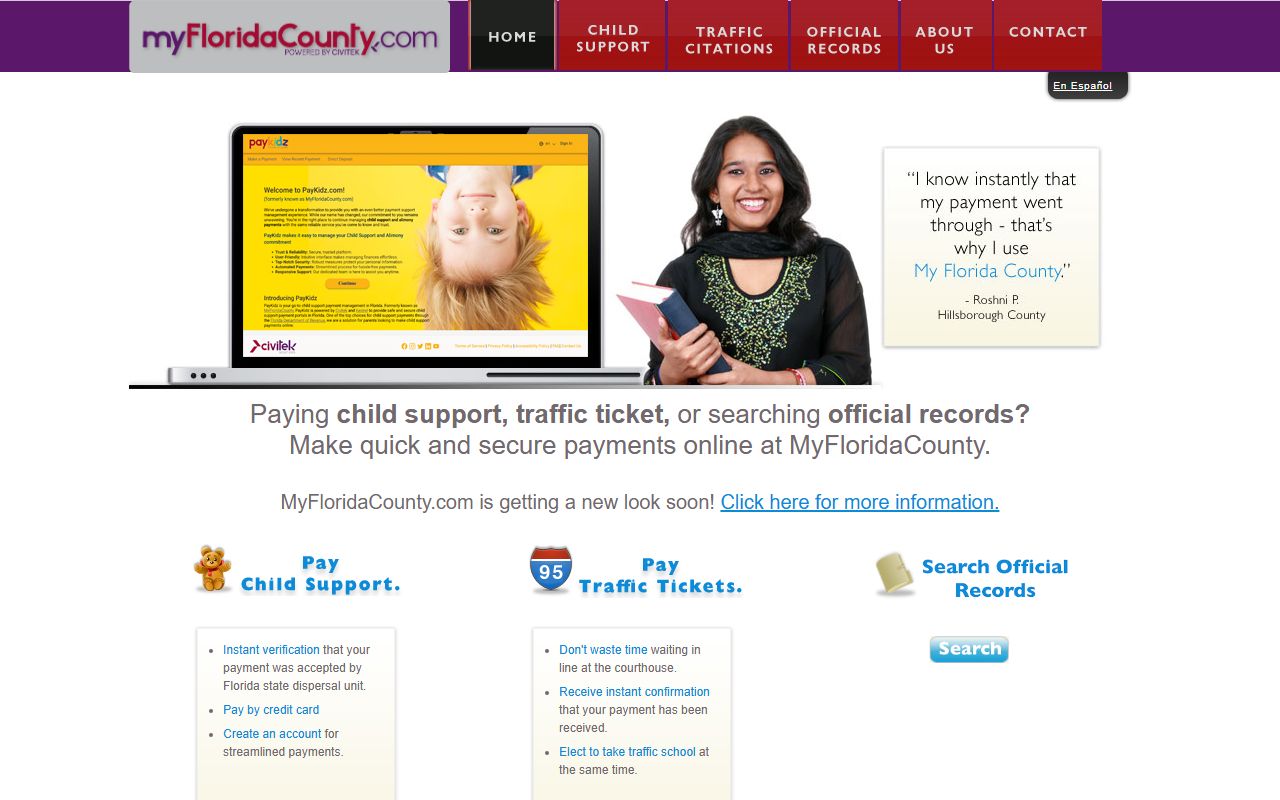 Levy County Clerk of Court homepage for family court records access