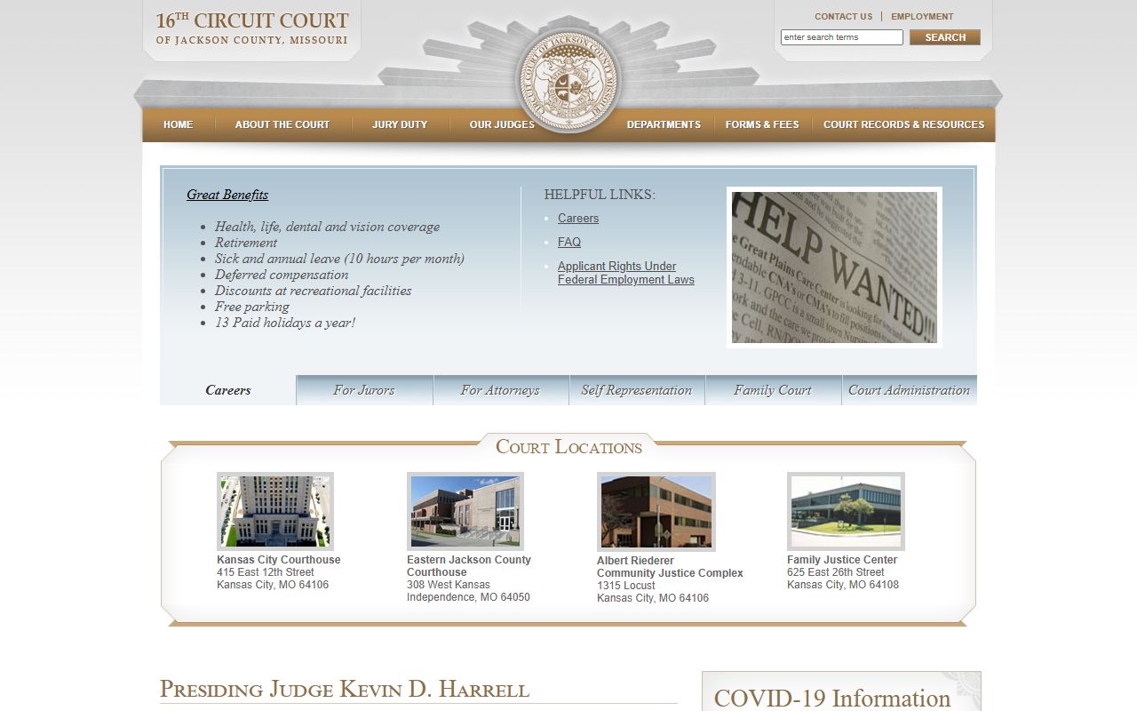 Monroe County 16th Judicial Circuit page